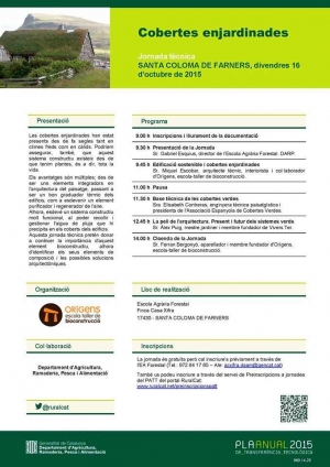 Jornadas cubiertas ajardinadas