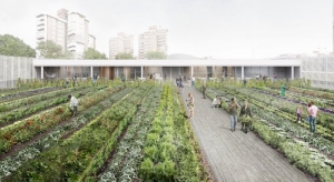 El futuro mercado de Vall d'Hebron tendr&aacute; una cubierta con un huerto urbano